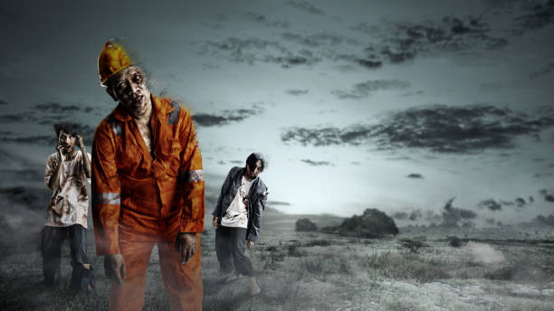 istock Scary zombie. Halloween concept 1728802344
