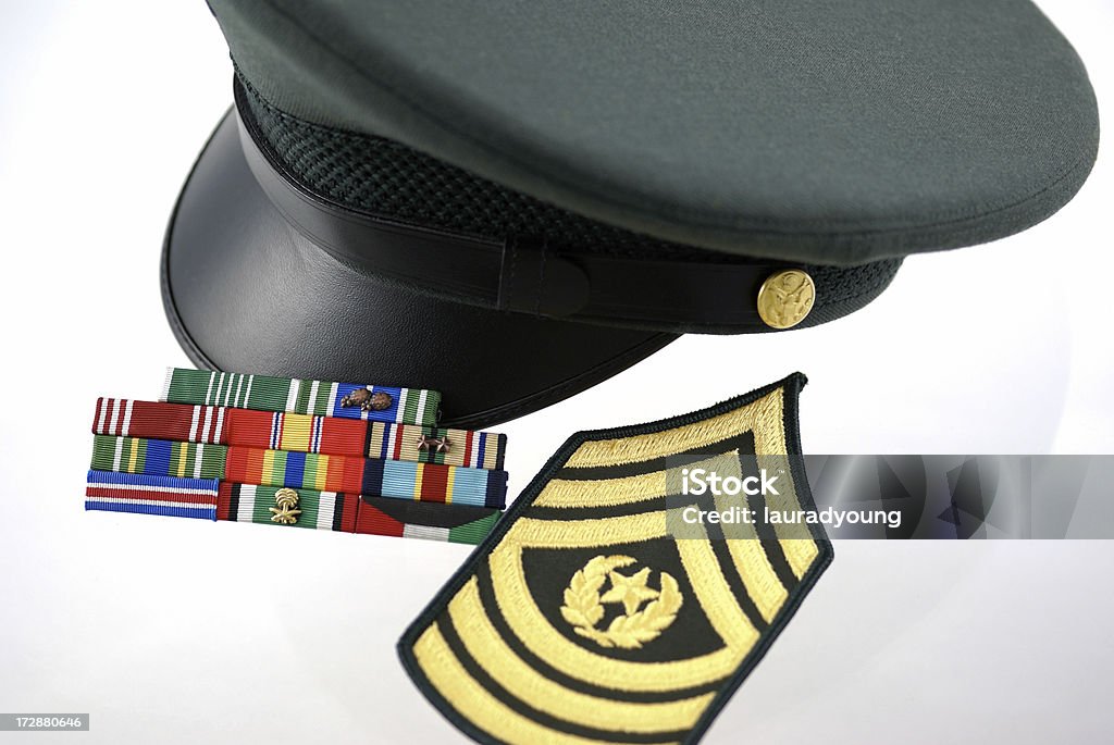 Hero exército Sargento com laços de serviço - Foto de stock de Exército Americano royalty-free