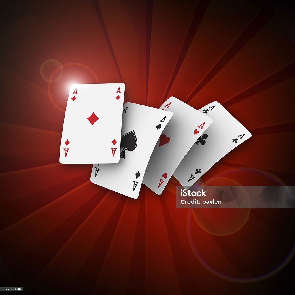 poker2 3d rendering Concepts Stock Photo