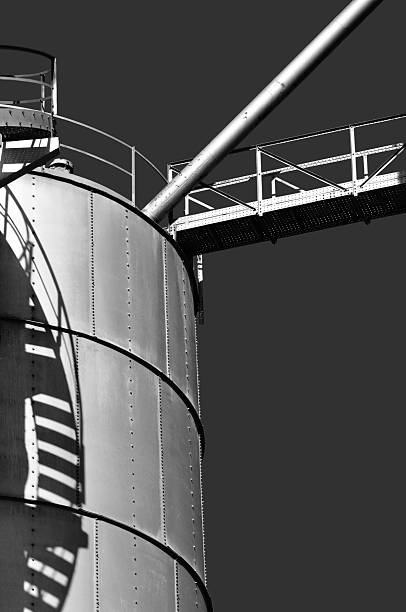 istock Industrial Silo Pedestrian Bridge 172881049