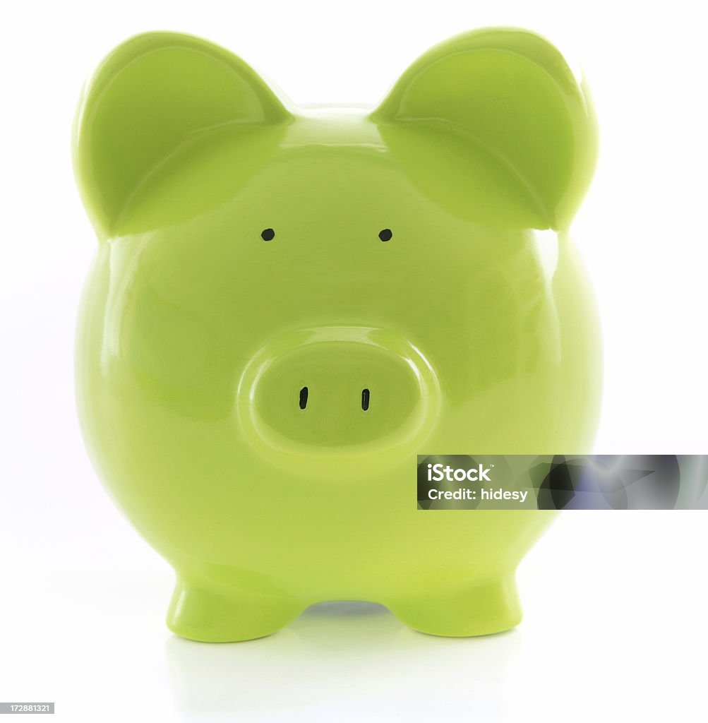 Green Schweinchen - Lizenzfrei Bankgeschäft Stock-Foto