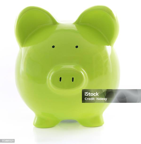 Green Schweinchen Stockfoto und mehr Bilder von Bankgeschäft - Bankgeschäft, Ersparnisse, Finanzen