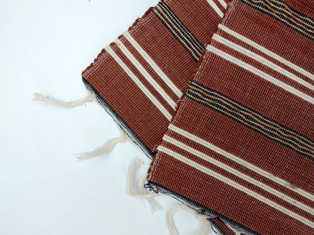 istock Small brown tablecloth isolated on a white background. 1728818940