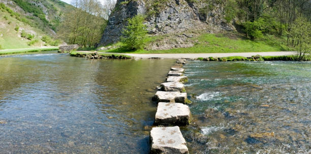 de gué stones - stepping stone stone stepping footpath photos et images de collection