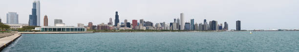 istock Wide Panoramic View of the Chicago Skyline (XXL) 172882276