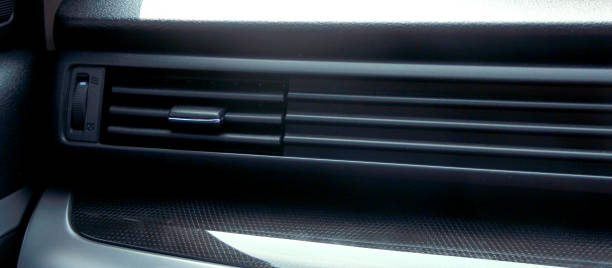 istock Close up of car dashboard, focused on air conditioning 1728823912