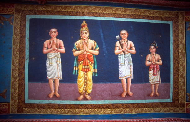 istock Ancient painting in an Indian Temple 172882812