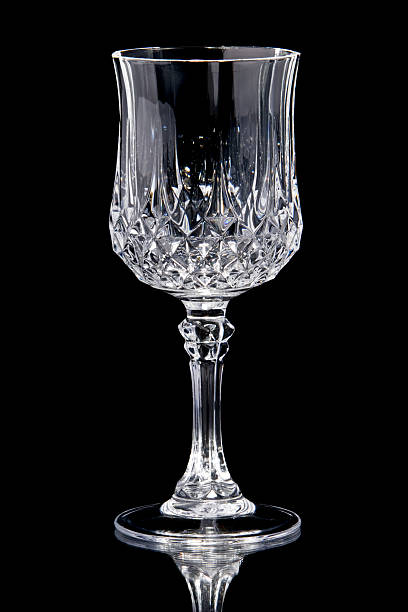 istock Crystal goblet against a black background 172882923
