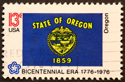 1976 stamp honoring Oregon