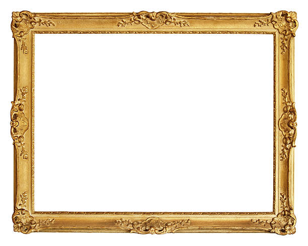 アンティークゴールドフレーム - picture frame ストックフォトと画像