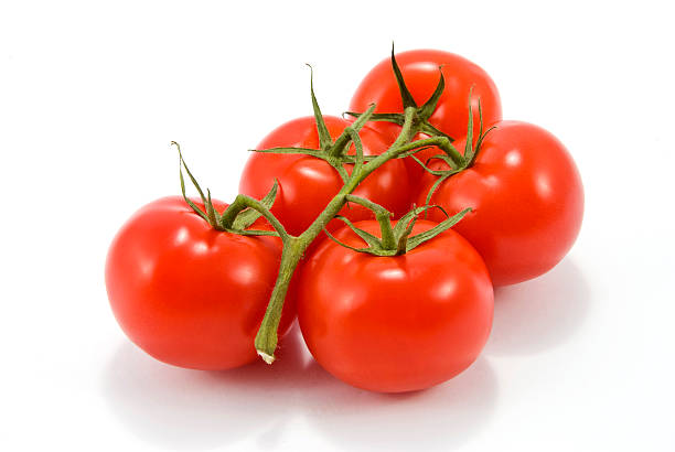 Bunch of tomatoes stock photo