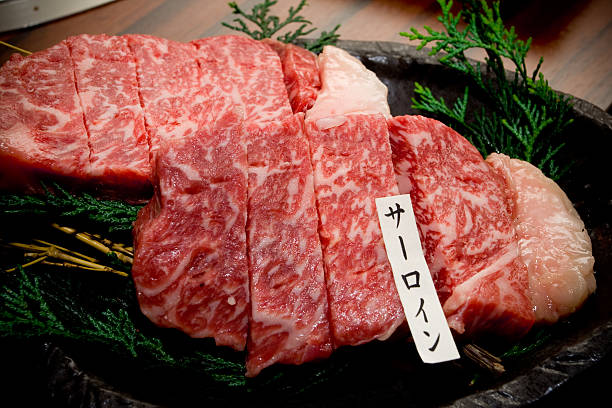 Japanese Yakiniku - Matsusaka beef stock photo