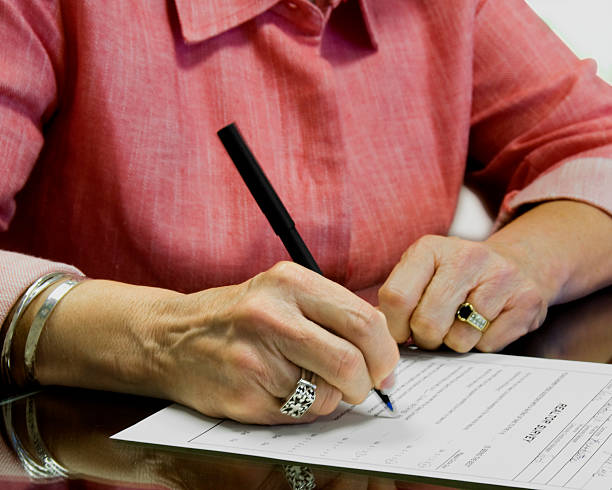 서명 - application form contract signing form 뉴스 사진 이미지