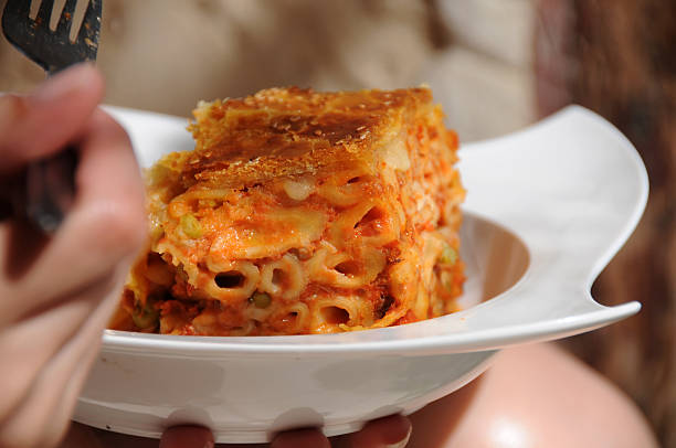 Lasagna stock photo