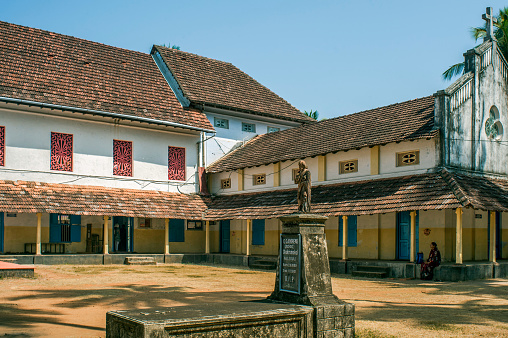 01 26 2013 Sent Thomas-one of the twelve apostles of Jesus Christ. Syro-Malabar Catholic Church, one of the oldest churches in India Palayur near Thrissur Kerala INDIA Asia.