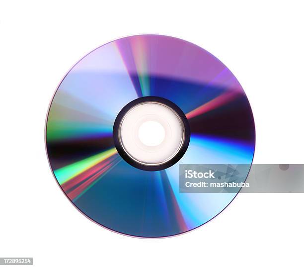 Cddvd Aislado En Blanco Foto de stock y más banco de imágenes de Compact Disc - Compact Disc, Reflejo - Efecto de luz, Disco - Equipo informático