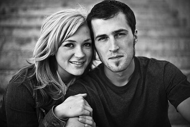 istock A beautiful young couple posing for a photo 172895382