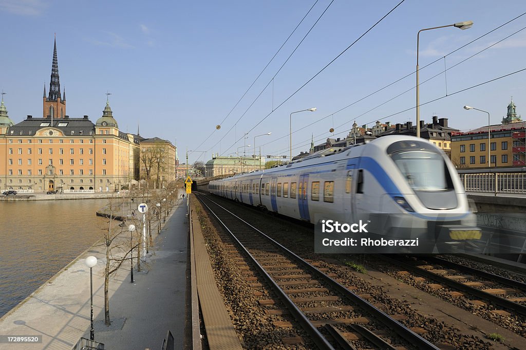 Approaching Stockholm Next stop Stockholm, Sweden.  Stockholm Stock Photo