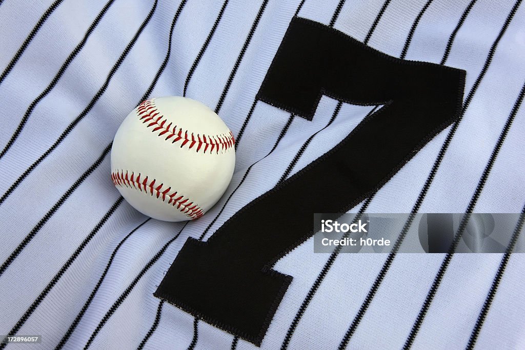 Le maillot de Baseball - Photo de Balle de baseball libre de droits