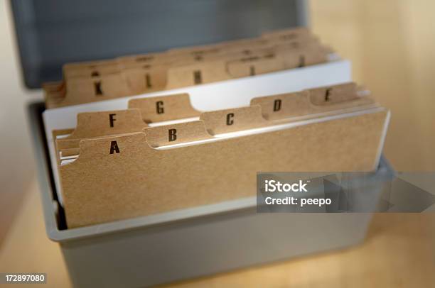 Karte Index Series Stockfoto und mehr Bilder von Akte - Akte, Akten ablegen, Alphabet