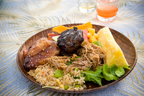 Luau Feast stock photo