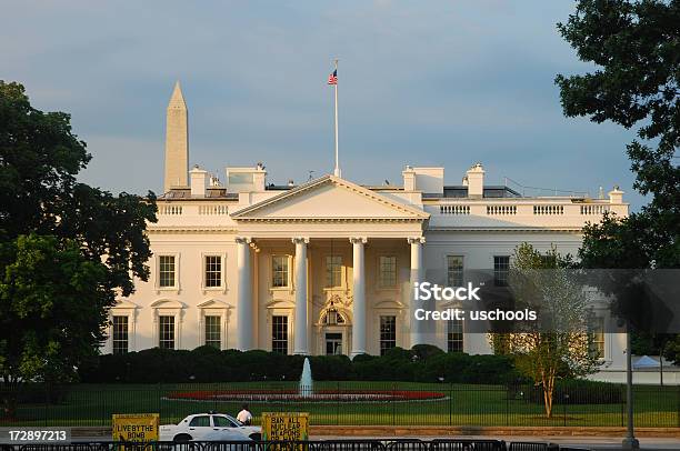 The White House Bei Sonnenaufgang Stockfoto und mehr Bilder von Demokratie - Demokratie, Fotografie, George Washington