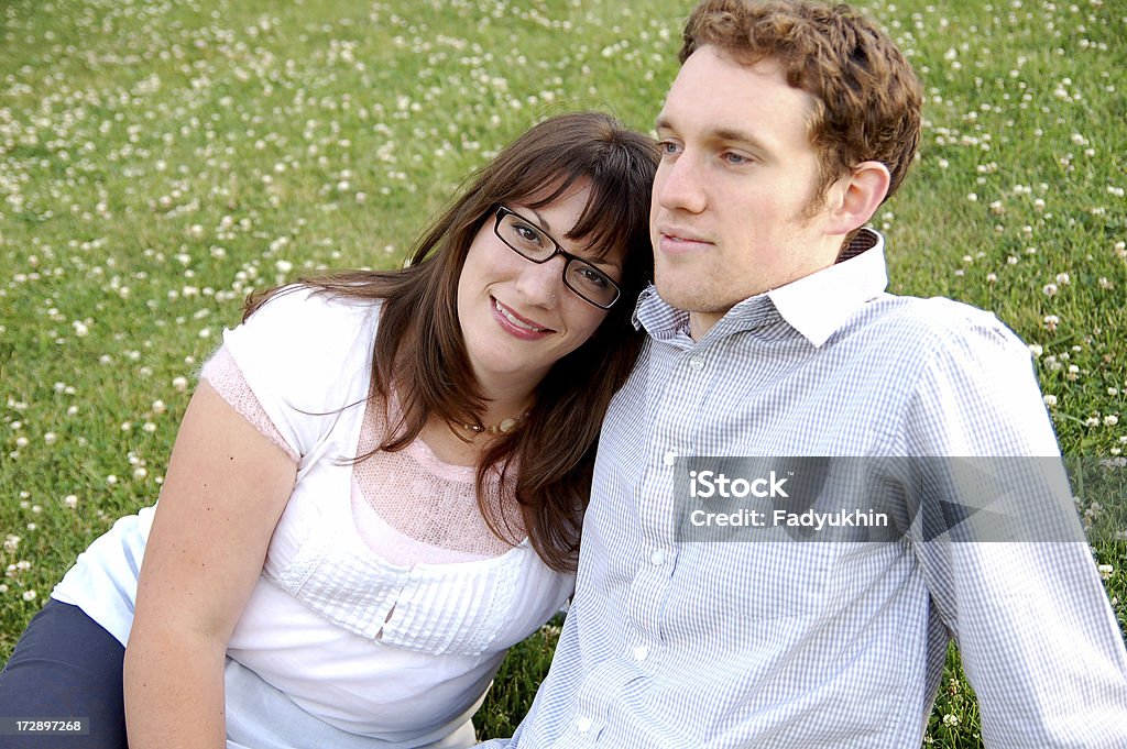Happy With Him Picture of couple. Adult Stock Photo
