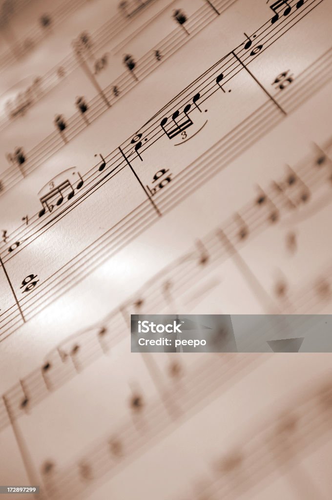 楽譜シリーズ - 五線譜のロイヤリティフリーストックフォト