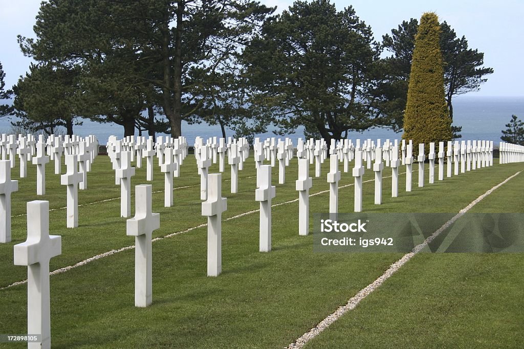 ノルマンディー墓地 - 1944年のロイヤリティフリーストックフォト