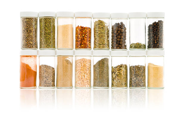 Spice rack Spice rack on white background spice rack stock pictures, royalty-free photos & images