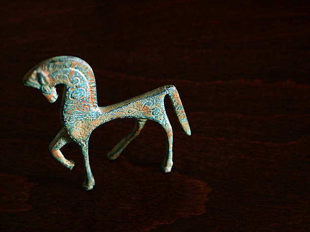 Etruscan horse stock photo