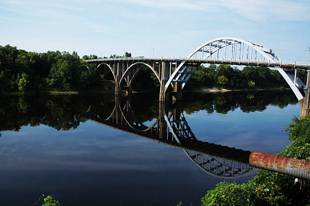 Travel Selma, Alabama Edmund Pettus Bridge stock photo
