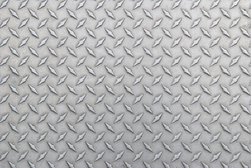 Diamond Steel Tread Background Slightly Worn Horizontal
