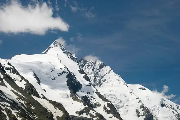 "Gross Glockner Mountain; the highest mountain of Austria (3798 meter/12,461 feet).Related images;"