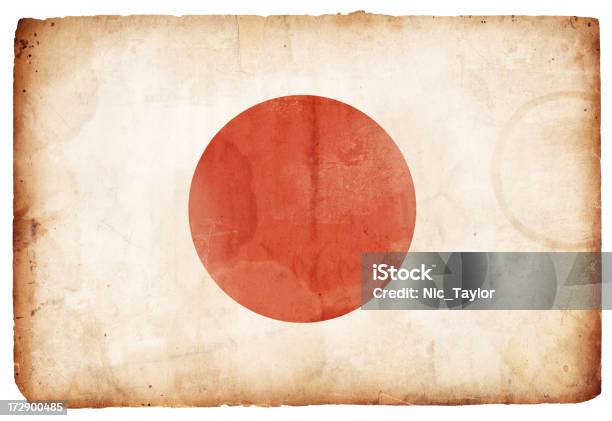Bandiera Giapponese Grunge Xxxl - Fotografie stock e altre immagini di Arte - Arte, Arte, Cultura e Spettacolo, Astratto