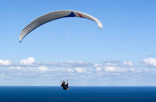 Paragliding stock photo