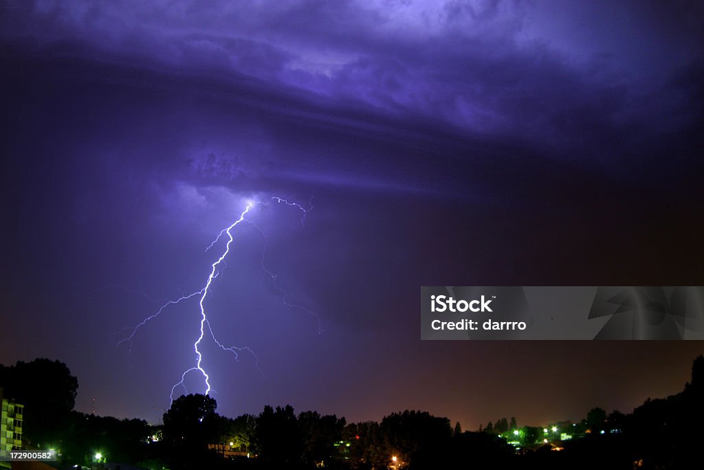 lightning - Foto de stock de Lluvia libre de derechos