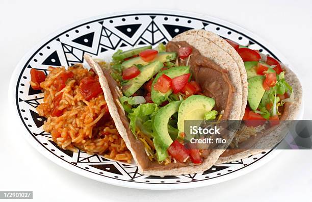 Taco De Refeição - Fotografias de stock e mais imagens de Abacate - Abacate, Alface, Alimentação Saudável