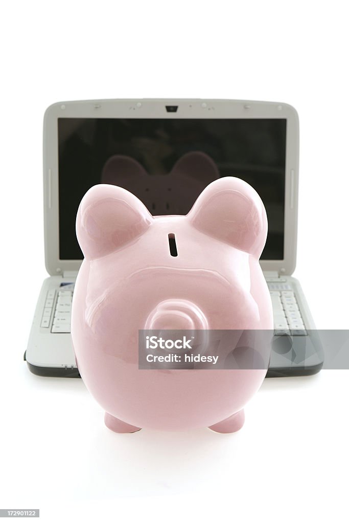 Internet-Suche Sparschwein - Lizenzfrei Bankgeschäft Stock-Foto