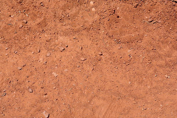 red dirt stock photo