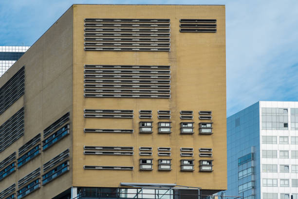 istock Business Building with a narrow windows 1729017942
