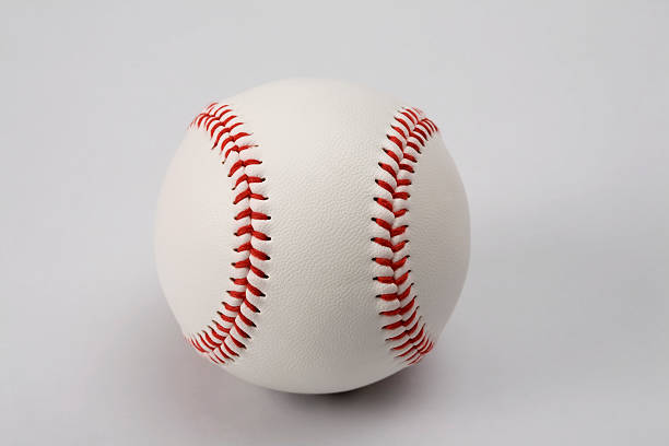 Baseball ball with clipping path (III) Baseball ball with clipping path. spring training stock pictures, royalty-free photos & images