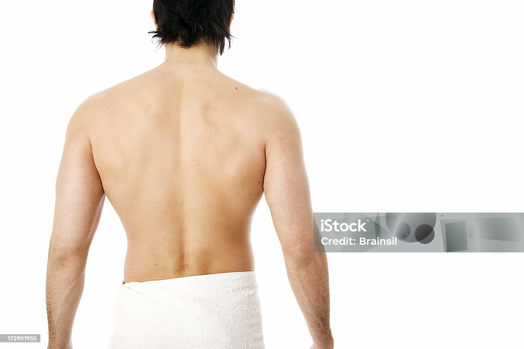 Man Spa Man relaxing  Towel Stock Photo