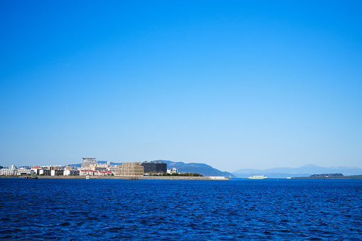 View of Kagoshima city from Marine Port