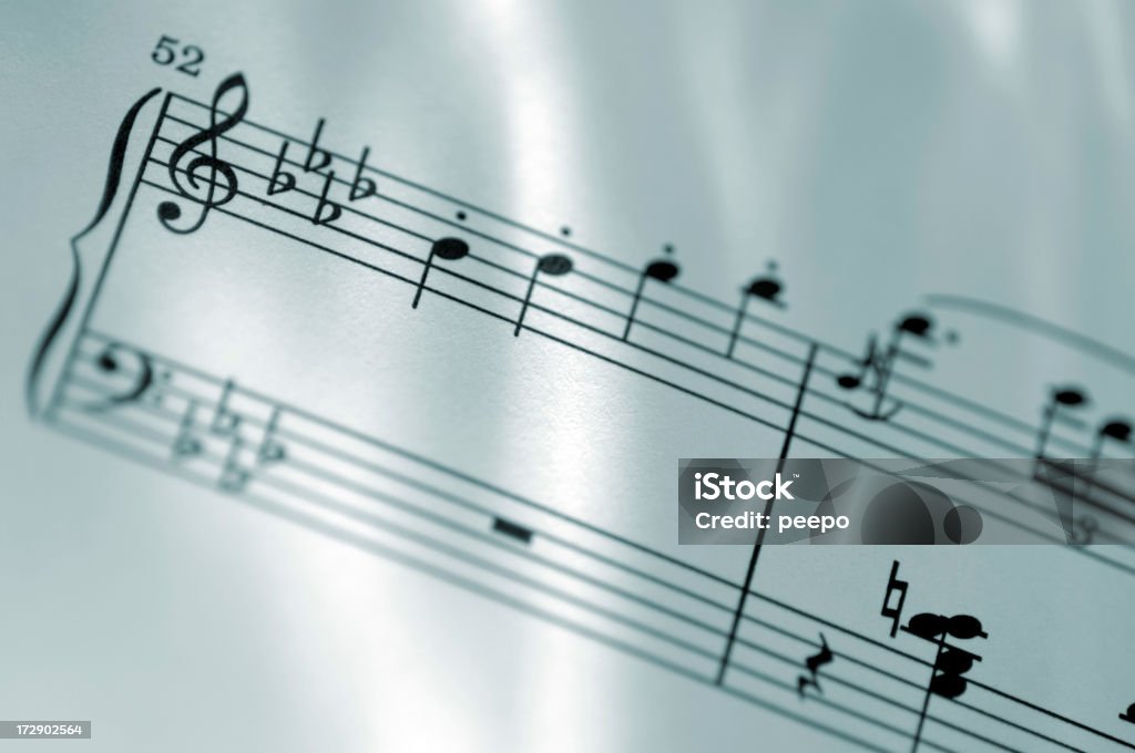 Spartito serie - Foto stock royalty-free di Chiave di violino