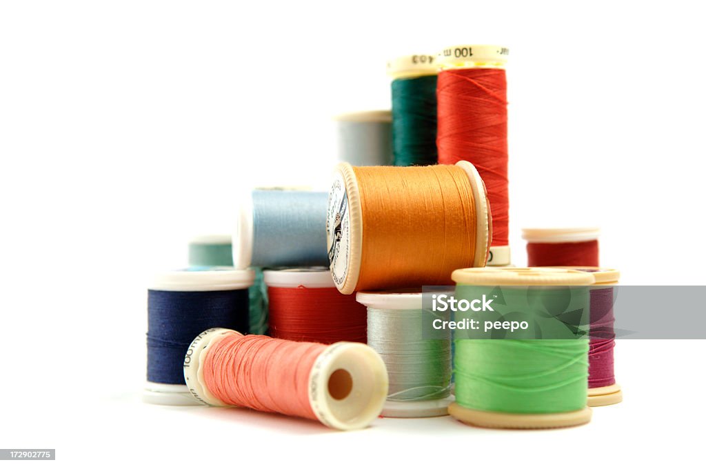 Bobinas de fios de costura colorida - Royalty-free Linha - Artigo de costura Foto de stock