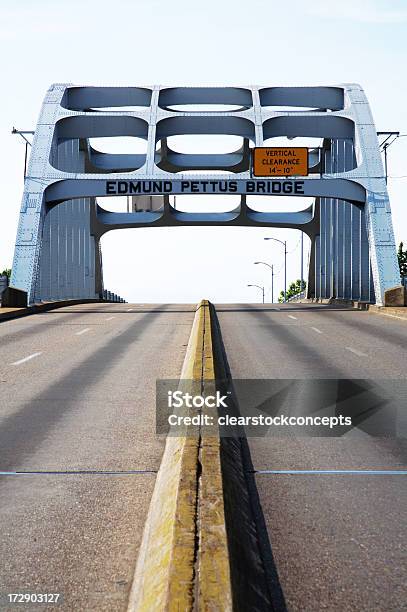 Foto de De Selma Alabama Edmund Pettus Bridge e mais fotos de stock de Selma - Alabama - Selma - Alabama, Direitos Civis dos Negros, Ponte