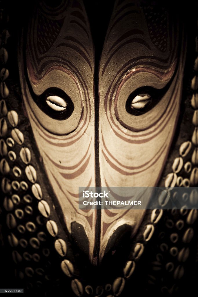 Papua Nuova Guinea Maschera - Foto stock royalty-free di Arte, Cultura e Spettacolo