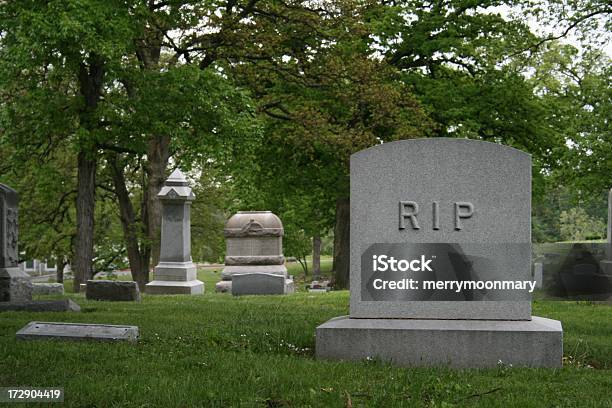 Gravestone С Rip — стоковые фотографии и другие картинки Надгробие - Надгробие, Rest In Peace - английское словосочетание, Горизонтальный