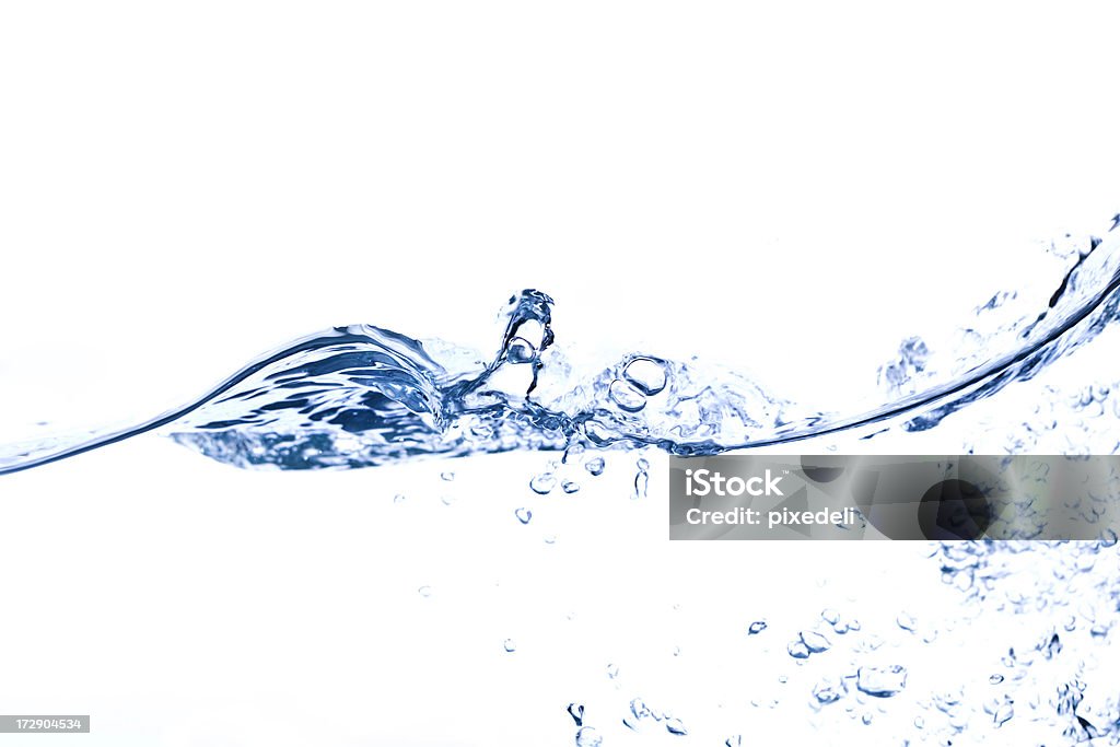 Salpicaduras de agua azul, de ondas y de ondas - Foto de stock de Agua libre de derechos